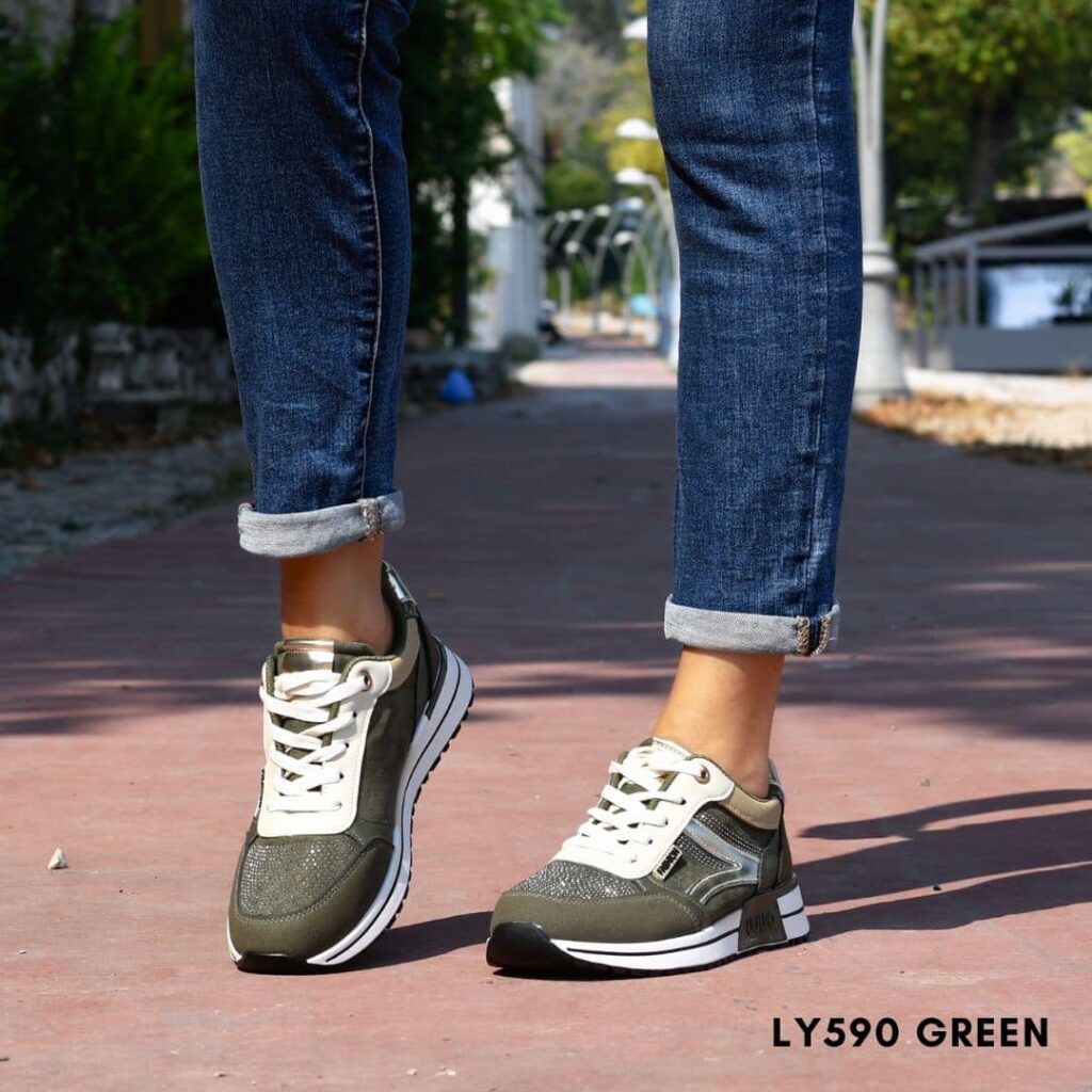 Sneakers for woman 590 - 36, Πράσινο