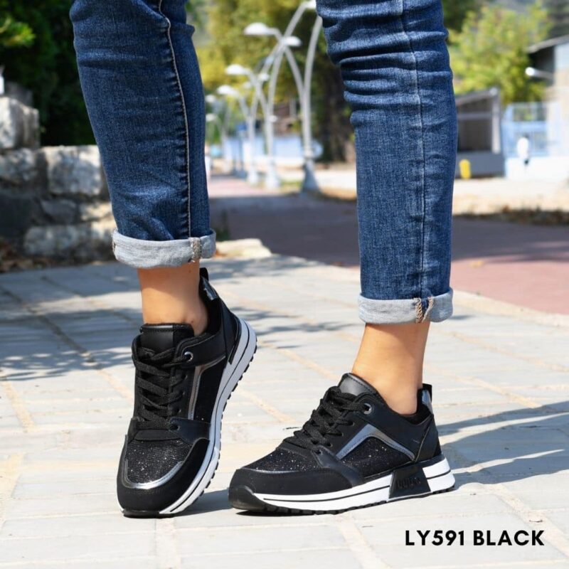 Sneakers for woman 591 - 36, Μαύρο