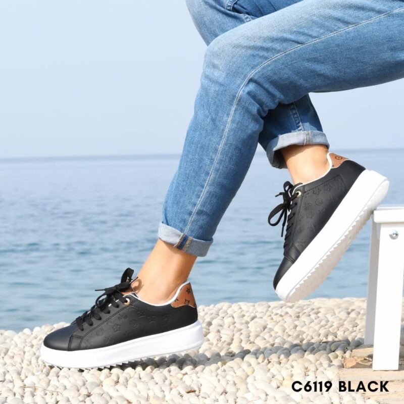 Sneakers for woman 6119 - 36, Μαύρο