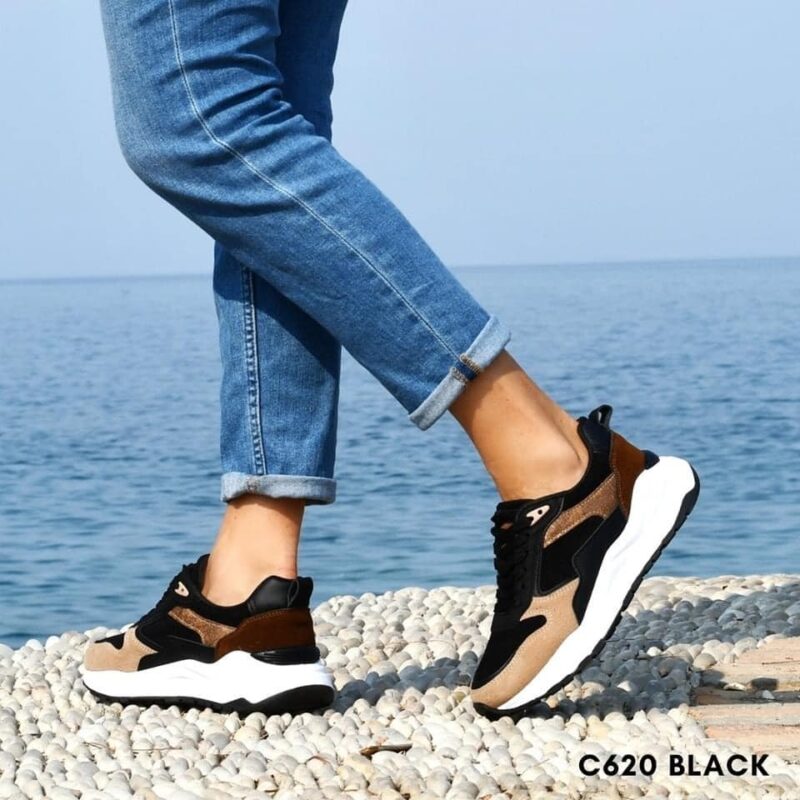 Sneakers for woman 620 - 36, Μαύρο
