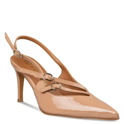 SHINY SLINGBACK PUMPS 19060 - 36, Μαύρο