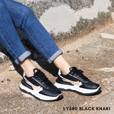 Sneakers for woman LY580 - 36, Λευκό-Μαύρο