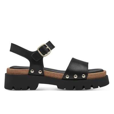 Tamaris sandals 28230-42 leather - Κάμελ, 36