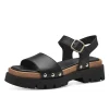Tamaris sandals 28230-42 leather - Κάμελ, 36