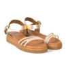 Women leather flatform sandals 445