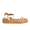 Women leather flatform sandals 445