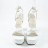 Leather high heels 4690 white