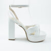 Leather high heels 4690 white