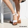 Women leather flatform sandals 1403
