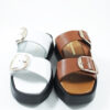 Women leather flatform sandals 5545