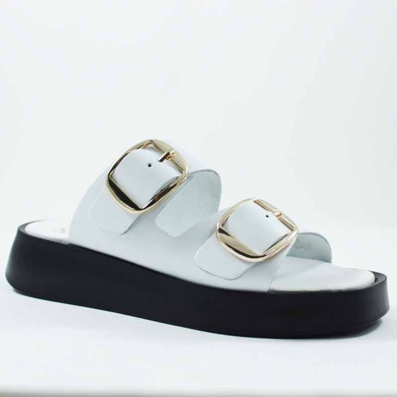 Women leather flatform sandals 5545