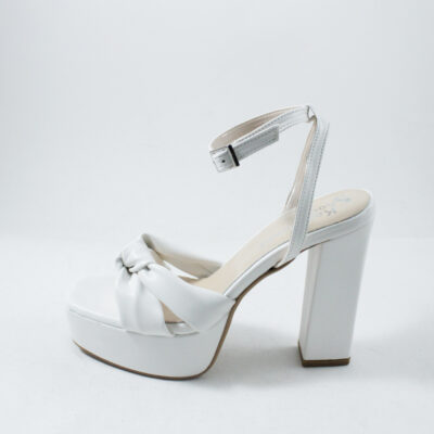 Leather high heels 4690 white