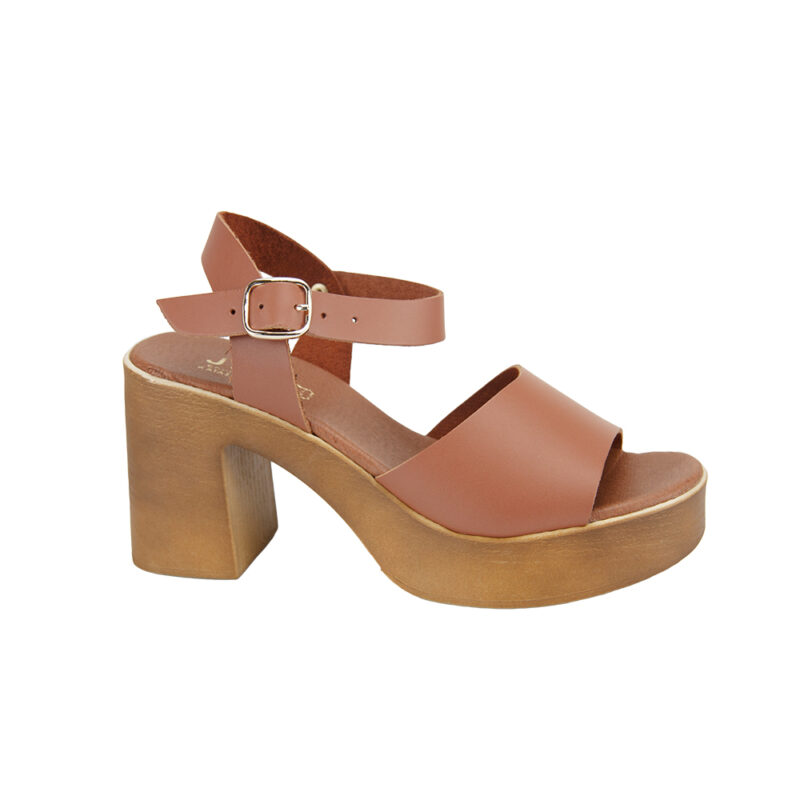 Leather platform heels 1215