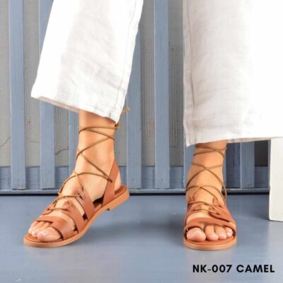 Leather flat sandals 1007