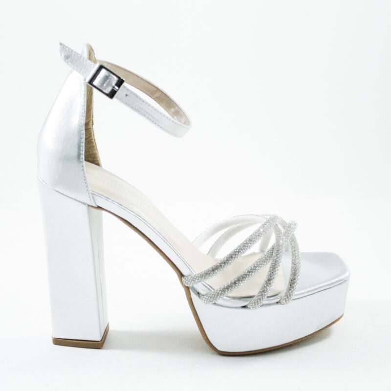 Leather Platform Heel Sandals 4680 - 38, Perla