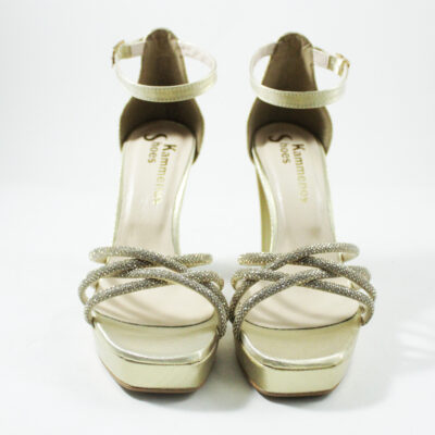 Ηigh platform heels 4080 gold