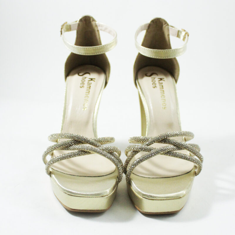 Ηigh platform heels 4080 gold