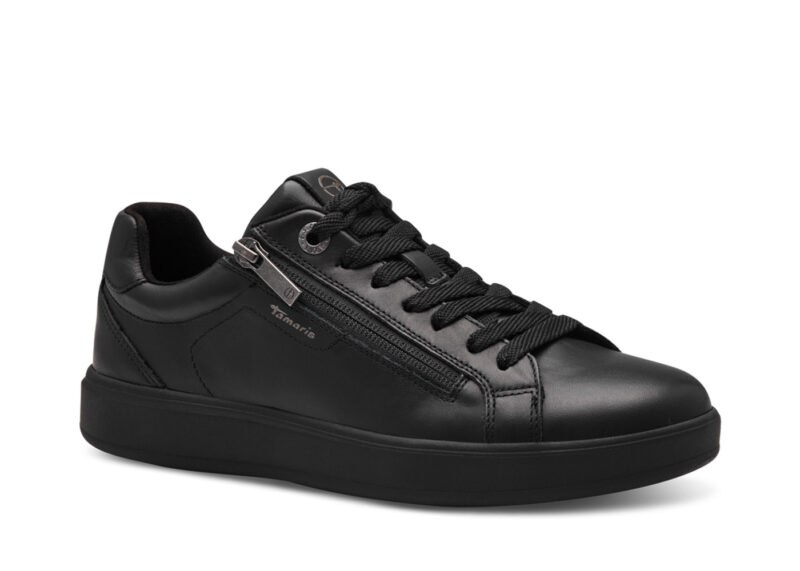 Tamaris Black anatomic leather sneakers 1-23709-43