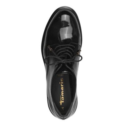 TAMARIS – OXFORDS  23315-43 BLACK PATENT