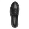 Tamaris leather loafers-24323 BLACK LEATHER