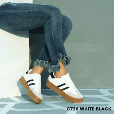 Women sneakers c726 - 41, Άσπρο