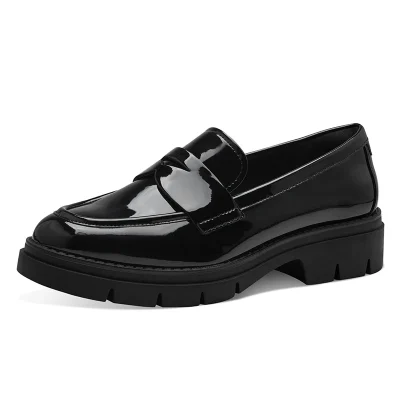 Tamaris ESSENTIALS Women Slip-on 1-24313-42 018 BLACK PATENT)