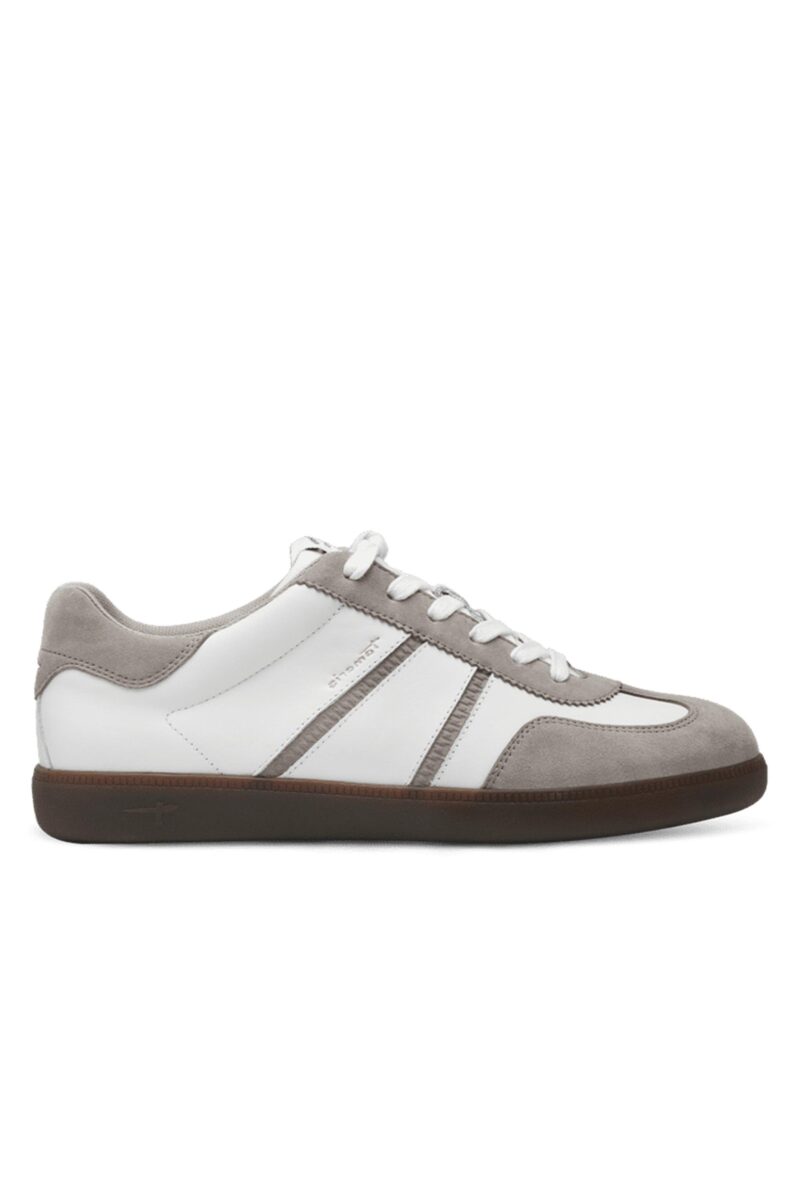 Tamaris off white anatomic leather sneakers 1-23624 147