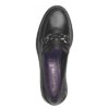 Tamaris leather loafers-24219 BLACK LEATHER