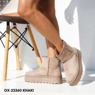 Women boots 23360 - 36, Κάμελ