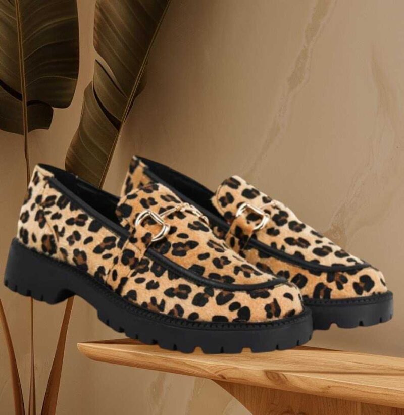 Women loafers 2502 leopar