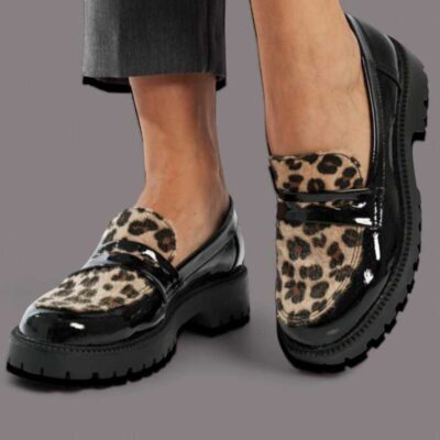 Women loafers 2502 leopar