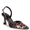 Envie shoes slingback pumps E02-20859-97 leopar