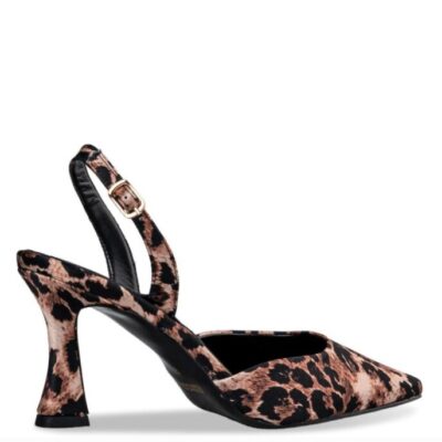 Envie shoes slingback pumps E02-20859-97 leopar