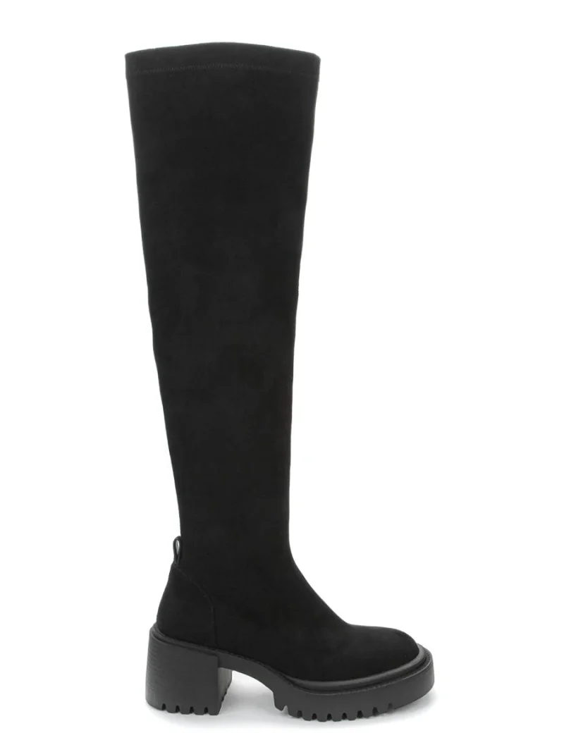 Betsy Black Faux Suede boots 938029