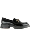 Women black loafers 1508