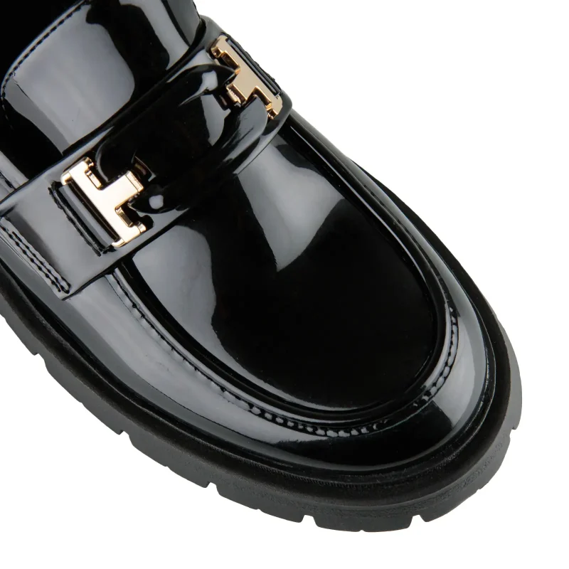 Women black loafers 1508