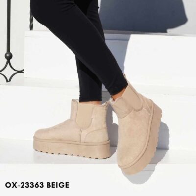 Women boots 23363 beige