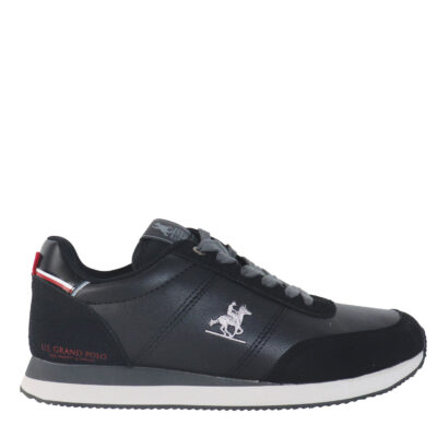 GPM423001 Black Sneakers με κορδόνι U.S.GRAND POLO