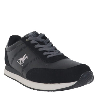 GPM423001 Black Sneakers με κορδόνι U.S.GRAND POLO