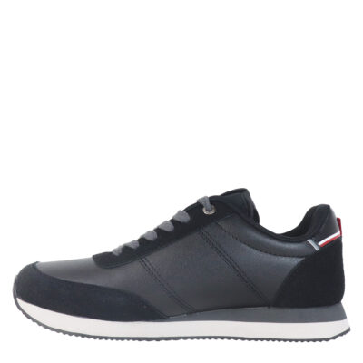 GPM423001 Black Sneakers με κορδόνι U.S.GRAND POLO