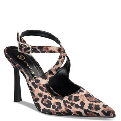 Envie shoes slingback pumps E02-20875-LEOPAR