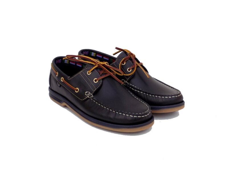 On the Road 10113 Δερμάτινα Ανδρικά Boat Shoes σε Μπλε Χρώμα