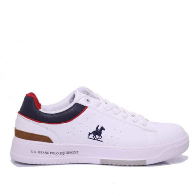 GPM514303 white sneakers με κορδόνι U.S.GRAND POLO