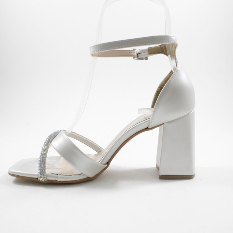 Beatris 1630 heels λευκό πέρλα