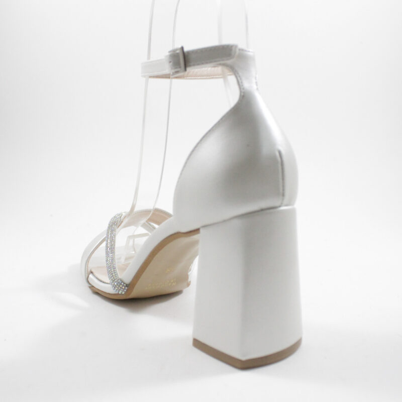 Beatris 1630 heels λευκό πέρλα