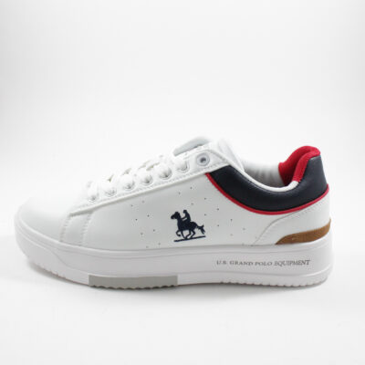 GPM514303 white sneakers με κορδόνι U.S.GRAND POLO