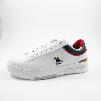 GPM514303 white sneakers με κορδόνι U.S.GRAND POLO