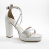 Women leather platform heels 4036 perla