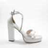 Women leather platform heels 4036 perla