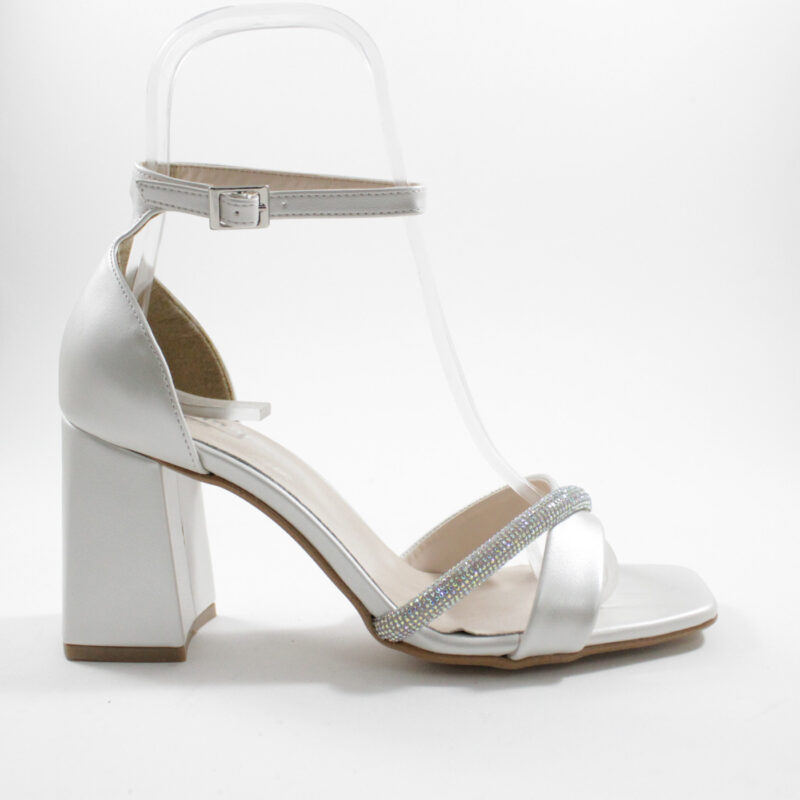 Beatris 1630 heels λευκό πέρλα